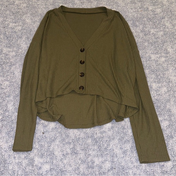 Forever 21 Oversized Waffle Cardigan Size M - Picture 4 of 6